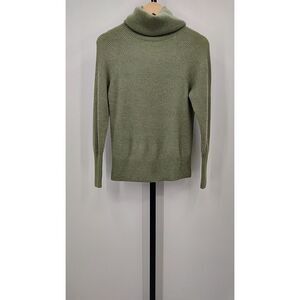 Quince Olive Green Turtleneck Sweater